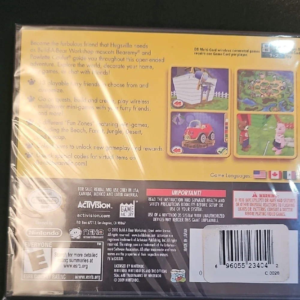Build-A-Bear Workshop Nintendo DS Game Brand New
